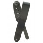 PLANET WAVES PW25BL00 Basic Classic Leather Guitar Strap, Black Ремень гитарный фото