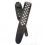 PLANET WAVES PW25LGS01 Metal Collection Leather Guitar Strap, Diamond Stud Ремень гитарный фото