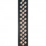 PLANET WAVES PW25LGS01 Metal Collection Leather Guitar Strap, Diamond Stud Ремень гитарный фото