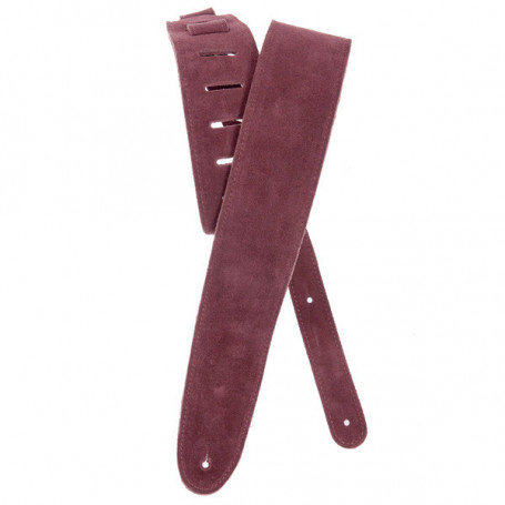 PLANET WAVES PW25SS03DX Suede Guitar Strap, Burgundy Ремень гитарный фото