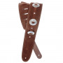 PLANET WAVES PW25SSC01 Conchos Guitar Strap, Brown Ремень гитарный фото