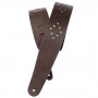 PLANET WAVES PW25VNRD01DX Blasted Leather Guitar Strap, Brown with Brass Rivets Ремень гитарный фото