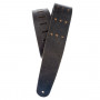 PLANET WAVES PW25VNRR00DX Blasted Leather Guitar Strap, Black with Brass Rivets Ремень гитарный фото