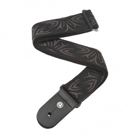 PLANET WAVES PW50F078 Woven Guitar Strap, Black/Gray Tattoo Ремень гитарный фото