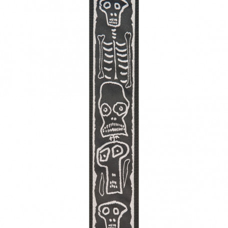 PLANET WAVES PW50JS01 Joe Satriani Guitar Strap Skull n' Bones Ремень фото