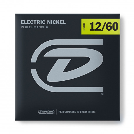 DUNLOP DEN1260 ELECTRIC NICKEL PERFORMANCE+ 12-60 Струны для