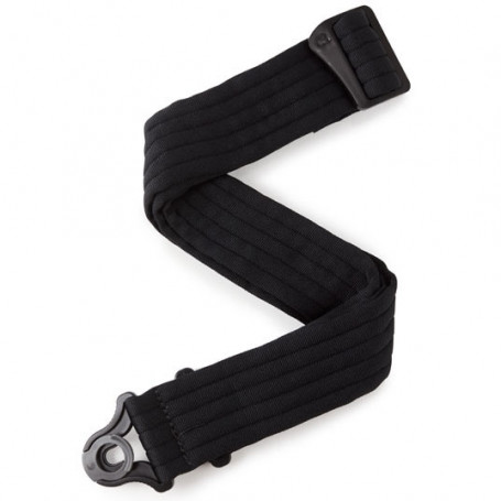 D`ADDARIO 50BAL01 Auto Lock Guitar Strap (Black Padded Stripes)