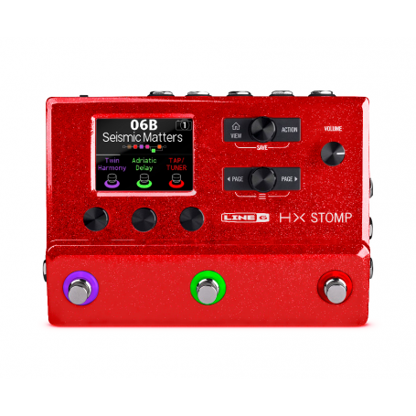 LINE6 HX Stomp Limited Edition Red гитарный процессор эффектов