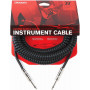 D`ADDARIO PW-CDG-30BK Coiled Instrument Cable - Black Кабель