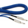 D`ADDARIO PW-CDG-30BU Coiled Instrument Cable - Blue Кабель фото