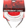 D`ADDARIO PW-CDG-30WH Coiled Instrument Cable - White Кабель