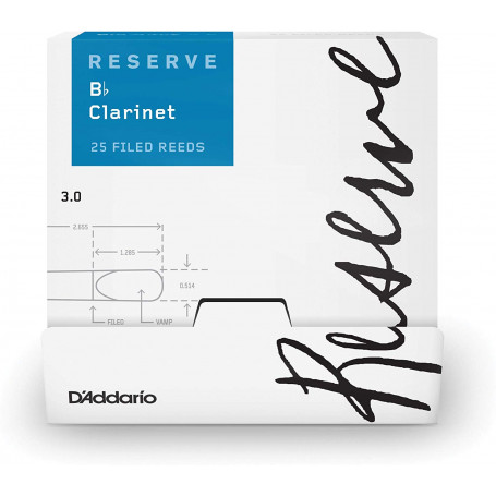 D`ADDARIO DCR0130-B25 Reserve Bb Clarinet 3.0 - 25 Box Трости