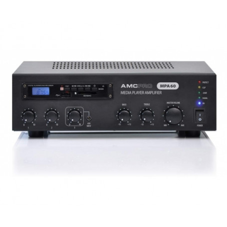 AMC MPA 60 amplifier with audio player and FM tuner