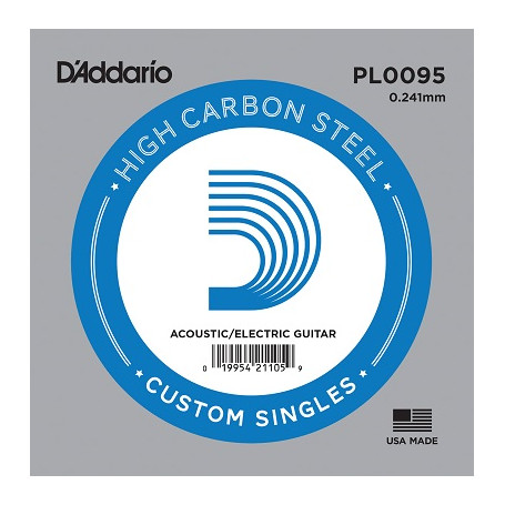 D`ADDARIO PL0095 Plain Steel 0095 Струна для гитары