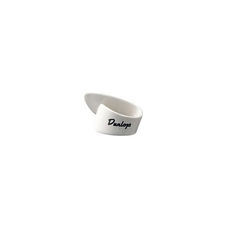 DUNLOP 9002R WHITE PLASTIC THUMBPICK MEDIUM (12шт) Медиаторы