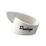 DUNLOP 9003R WHITE PLASTIC THUMBPICK LARGE (12шт) Медиаторы