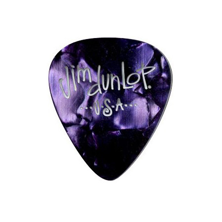 DUNLOP 483P13MD GENUINE CELLULOID PURPLE PEARLOID MEDIUM Медиаторы