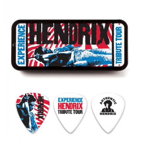 DUNLOP JHPT09M JIMI HENDRIX TRIBUTE TOUR PICK TIN (MEDIUM) Медиаторы