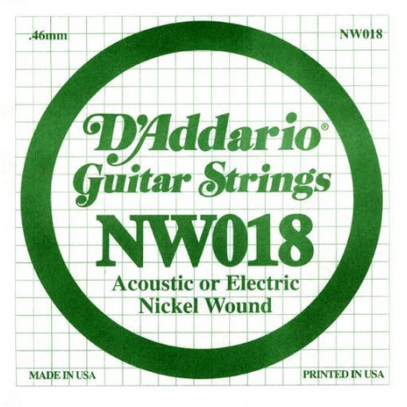 D`ADDARIO NW018 XL Nickel Wound 018 Струны