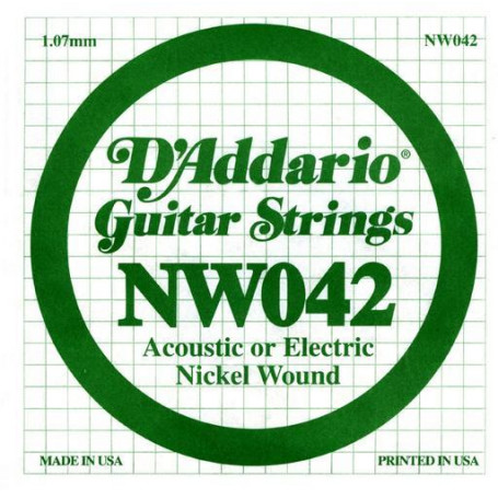 D`ADDARIO NW042 XL Nickel Wound 042 Струны