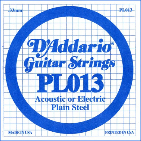 D`ADDARIO PL013 Plain Steel 013 Струна