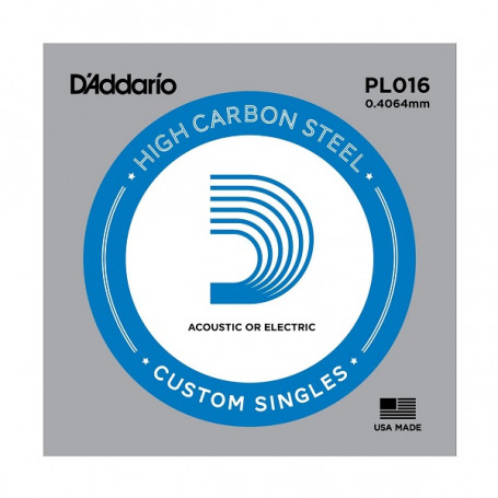 D`ADDARIO PL016 Plain Steel 016 Струна