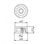 PAXPHIL KSP35 BARREL SPEED KNOB (WHITE) Гитарная механика, ручка для потенциометра