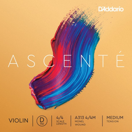 D`ADDARIO A313 4/4M Ascenté Violin String D 4/4M Струна Ре для скрипки