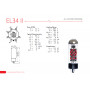 JJ Electronic EL34 II (Подобранная 4-ка) лампы для гитарного