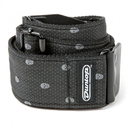 DUNLOP D6707 Jacquard Grey Skull Strap Ремень