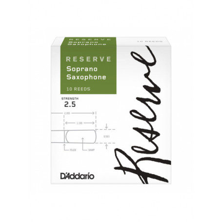 D`ADDARIO DIR1025 Reserve - Soprano Sax 2.5 - 1шт. Трость для духовых