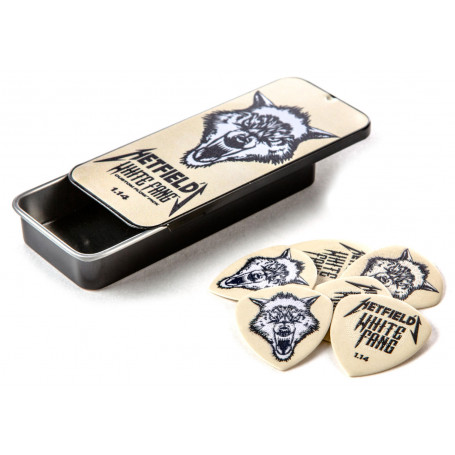 Dunlop Hetfield's White Fang Custom Flow Pick Tin 1.14mm (6