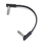 ROCKBOARD RBO CAB F TRS 15 BK Flat TRS Cable, 15 cm патч-кабель для педалей экспрессии и футсвичей