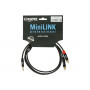 KLOTZ KY7-090 MINILINK PRO Y-CABLE BLACK 0.9 M Кабель коммутационный