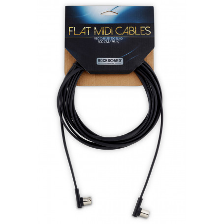 ROCKBOARD RBO CAB MIDI 500 BK Flat MIDI Cable - Black, 500 cm кабель MIDI