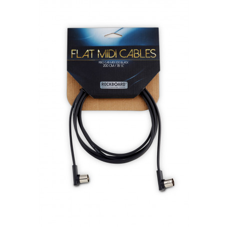 ROCKBOARD RBO CAB MIDI 200 BK Flat MIDI Cable - Black, 200 cm кабель MIDI