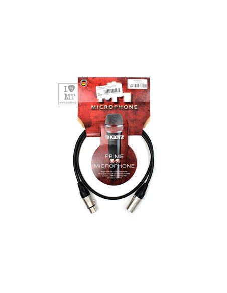 KLOTZ M1 PRIME MICROPHONE CABLE 1 M Кабель микрофонный