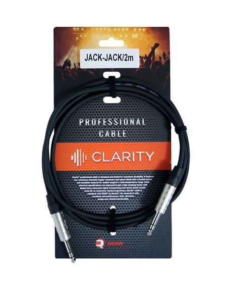 Професійний симетричний (балансний) кабель 0.22 mm2 / AWG 24 Clarity JACK-JACK/2m