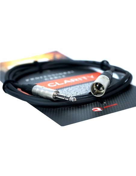 Професійний симетричний (балансний) кабель 0.22 mm2 / AWG 24 Clarity JACK-XLR(M)/2m