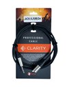 Професійний симетричний (балансний) кабель 0.22 mm2 / AWG 24 Clarity JACK-XLR(M)/2m