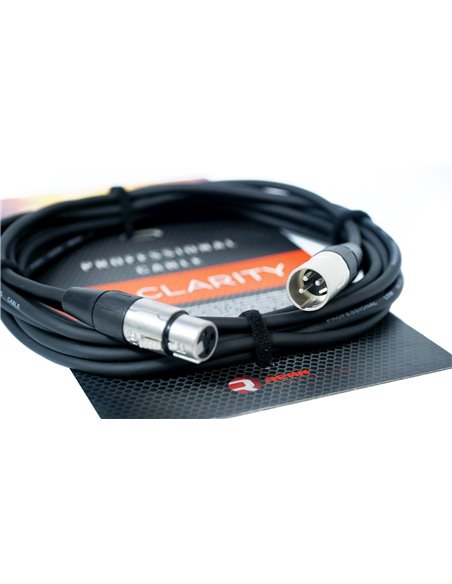 Професійний симетричний (балансний) кабель 0.22 mm2 / AWG 24 Clarity XLR-XLR/5m