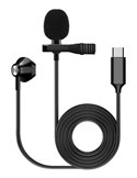 FZONE KM-05 LAVALIER MICROPHONE W/EARPHONE (USB Type C) Петличний мікрофон з навушником для Android