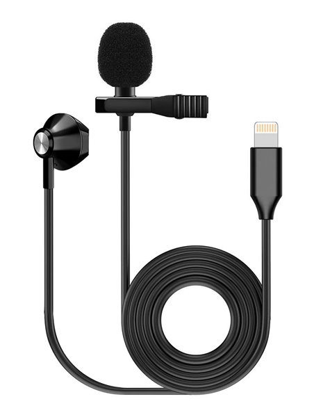 FZONE K-06 LAVALIER MICROPHONE Петличний мікрофон з навушником для iPhone