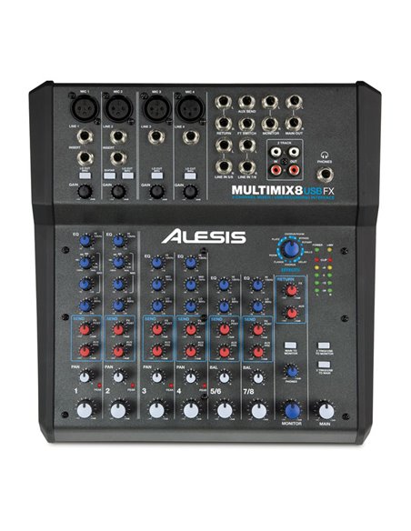 ALESIS MULTIMIX 8 USB FX Мікшерний пульт (MM8USBFXPTOOLS)