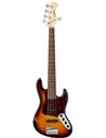 Sadowsky MetroLine 21-Fret Vintage J/J Bass, Red Alder Body, 5-String ('59 Burst Transparent High Polish) Бас-гітара (SML21VJ5 2