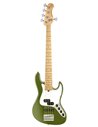 Sadowsky MetroExpress 21-Fret Hybrid P/J Bass, Maple, 5-String (Solid Sage Green Metallic Satin) Бас-гітара (SME21HP5 J4M OKU FR