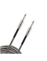 D'Addario PW-BG-10BG Custom Series Braided Instrument Cable - Grey (3m) Інструментальний кабель (PW-BG-10BG)