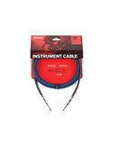 D'Addario PW-BG-10BU Custom Series Braided Instrument Cable - Blue (3m) Інструментальний кабель (PW-BG-10BU)