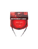 D'Addario PW-BG-10RD Custom Series Braided Instrument Cable - Red (3m) Інструментальний кабель (PW-BG-10RD)