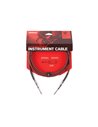 D'Addario PW-BG-10RD Custom Series Braided Instrument Cable - Red (3m) Інструментальний кабель (PW-BG-10RD)